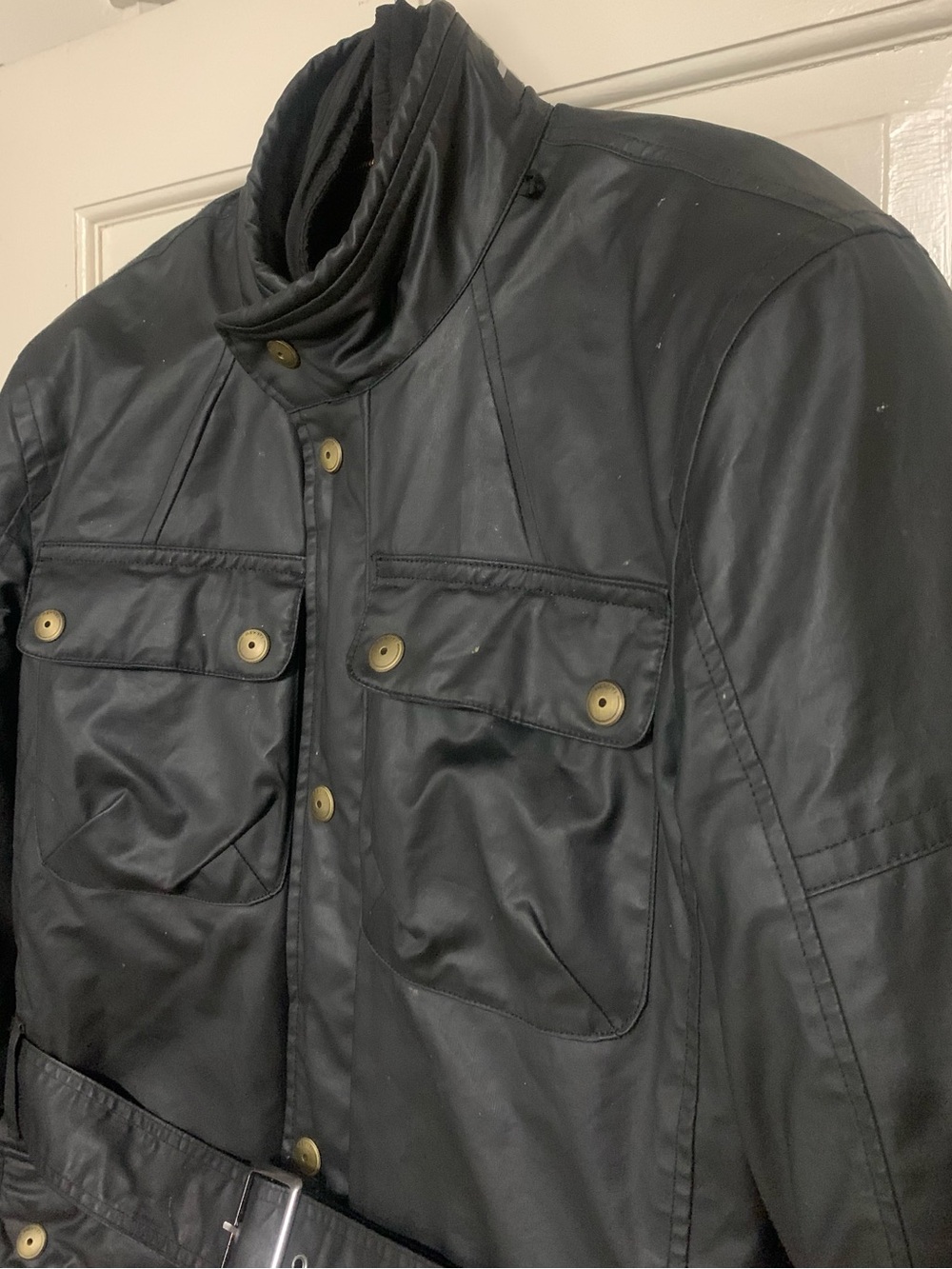 Revit Performance Waxed Cotton Motorcycle Jacket CE Approved Knox Pads Mens L - Picture 3 of 16